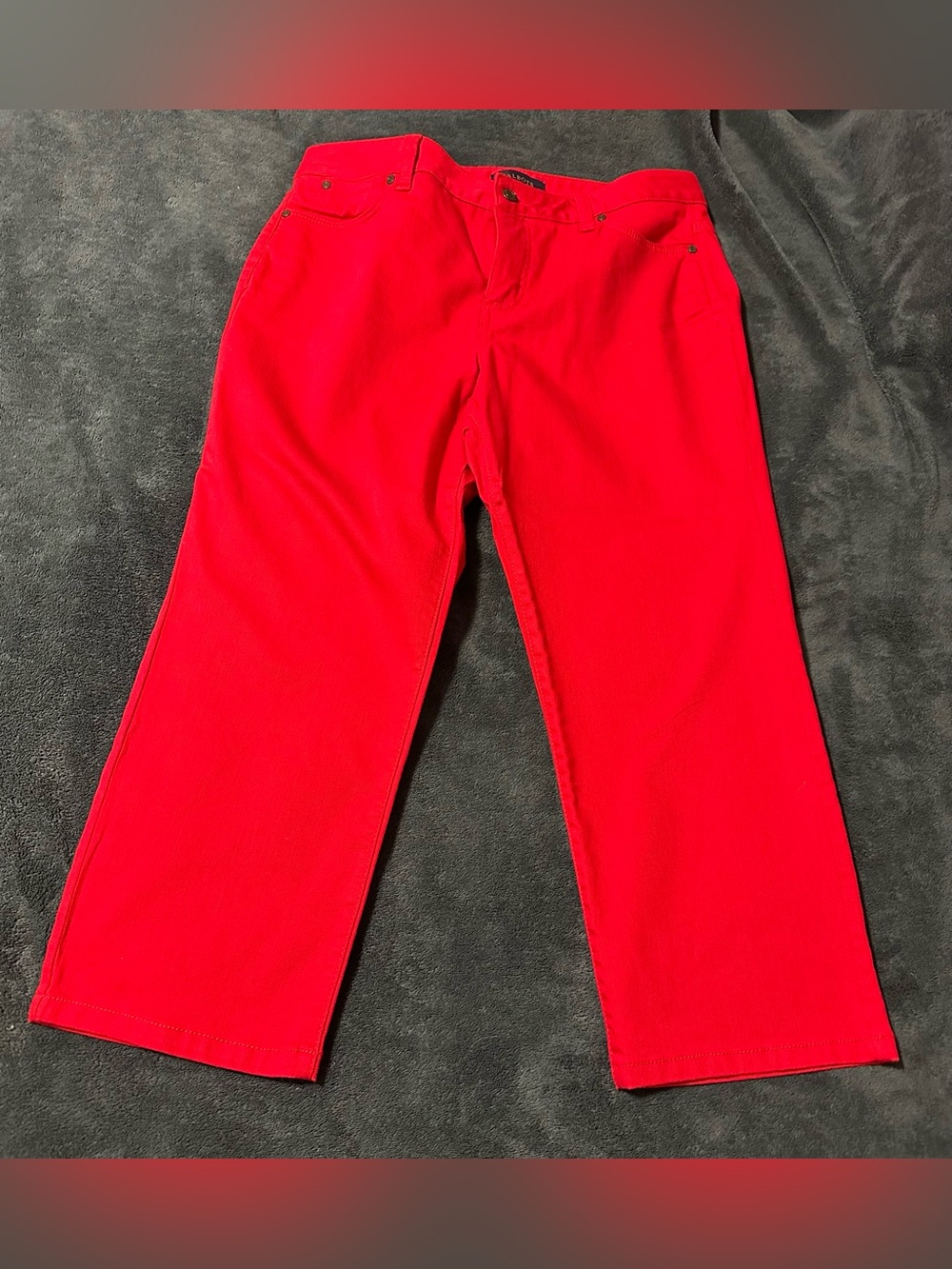 Talbots Women’s Red Straight-Leg Pants